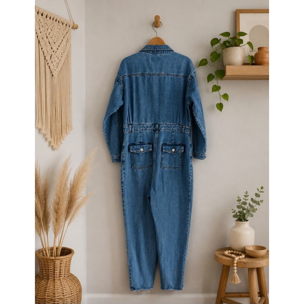 Boohoo Denim Romper Size 14 - Picture 2 of 3
